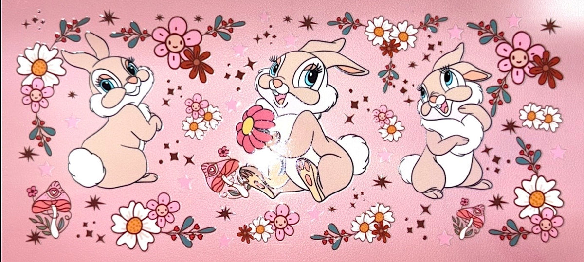 Cute Bunny UVDTF Cup Wrap