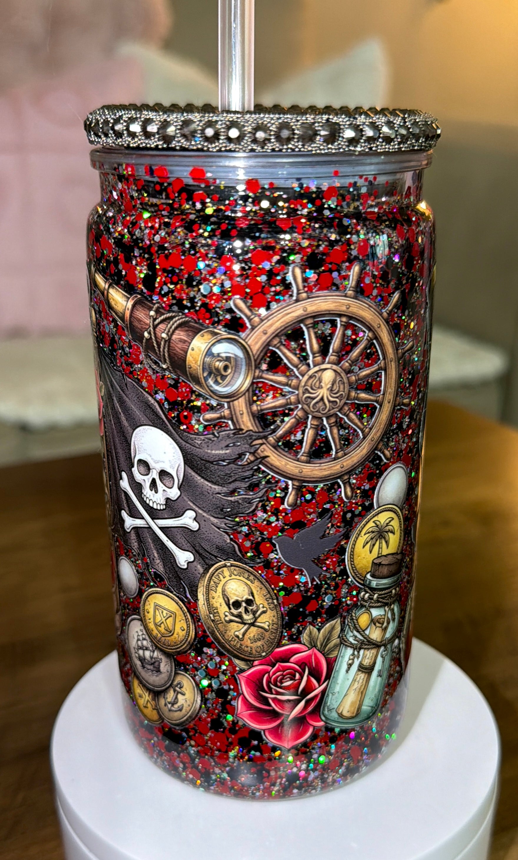 Pirate Inspired Snowglobe Cup