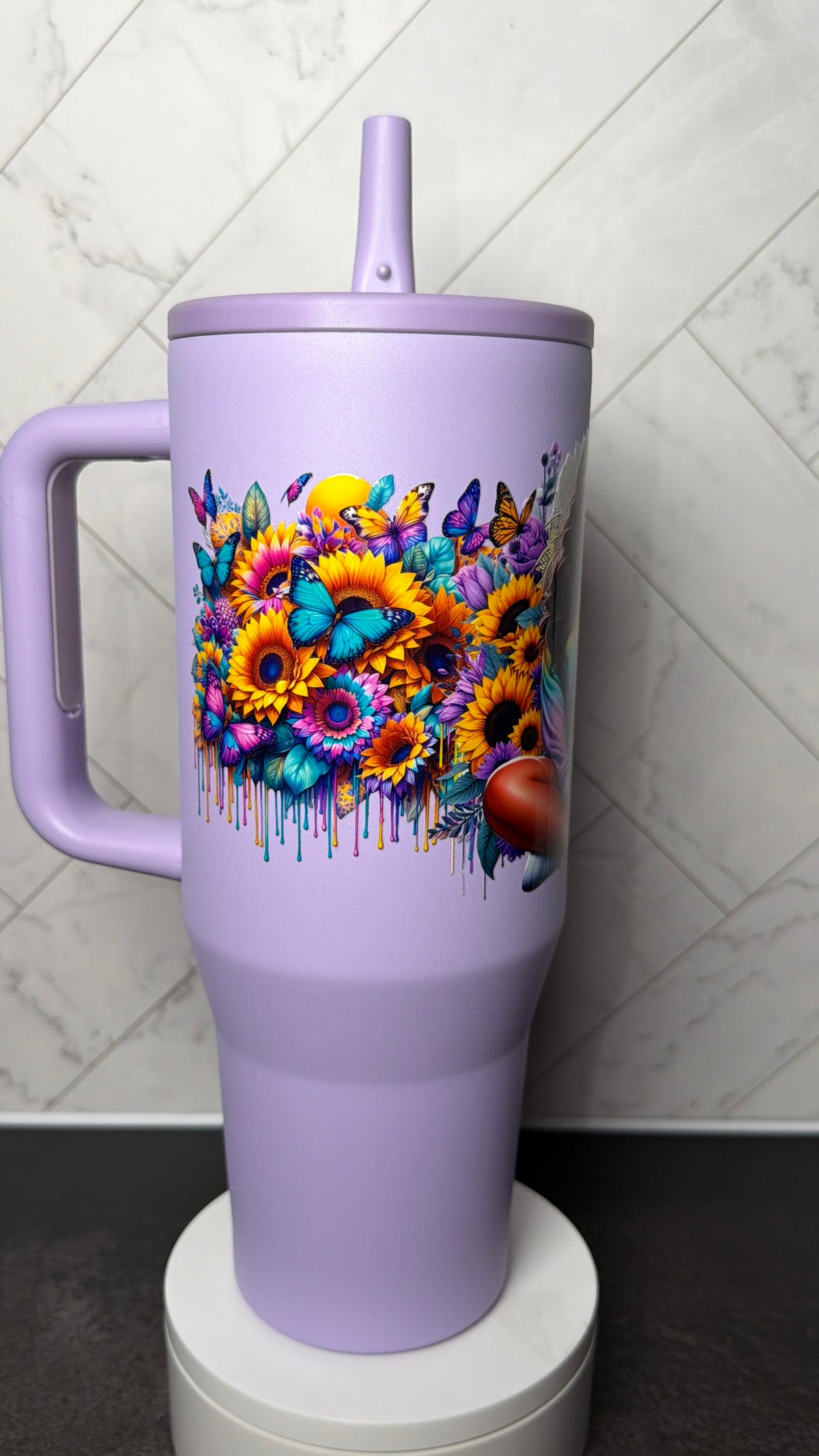 Radiant Soul Floral Stainless Steel Tumbler