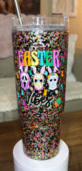 Easter Vibes Horror-Inspired Glitter Snowglobe