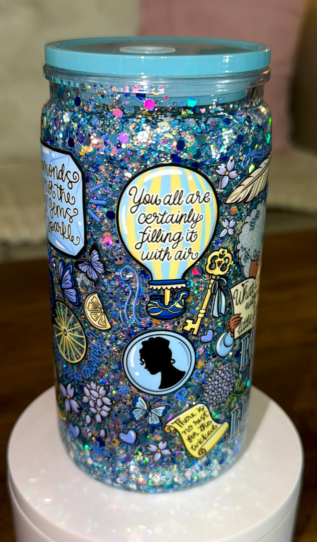 Bridgerton Inspired Snowglobe Cup