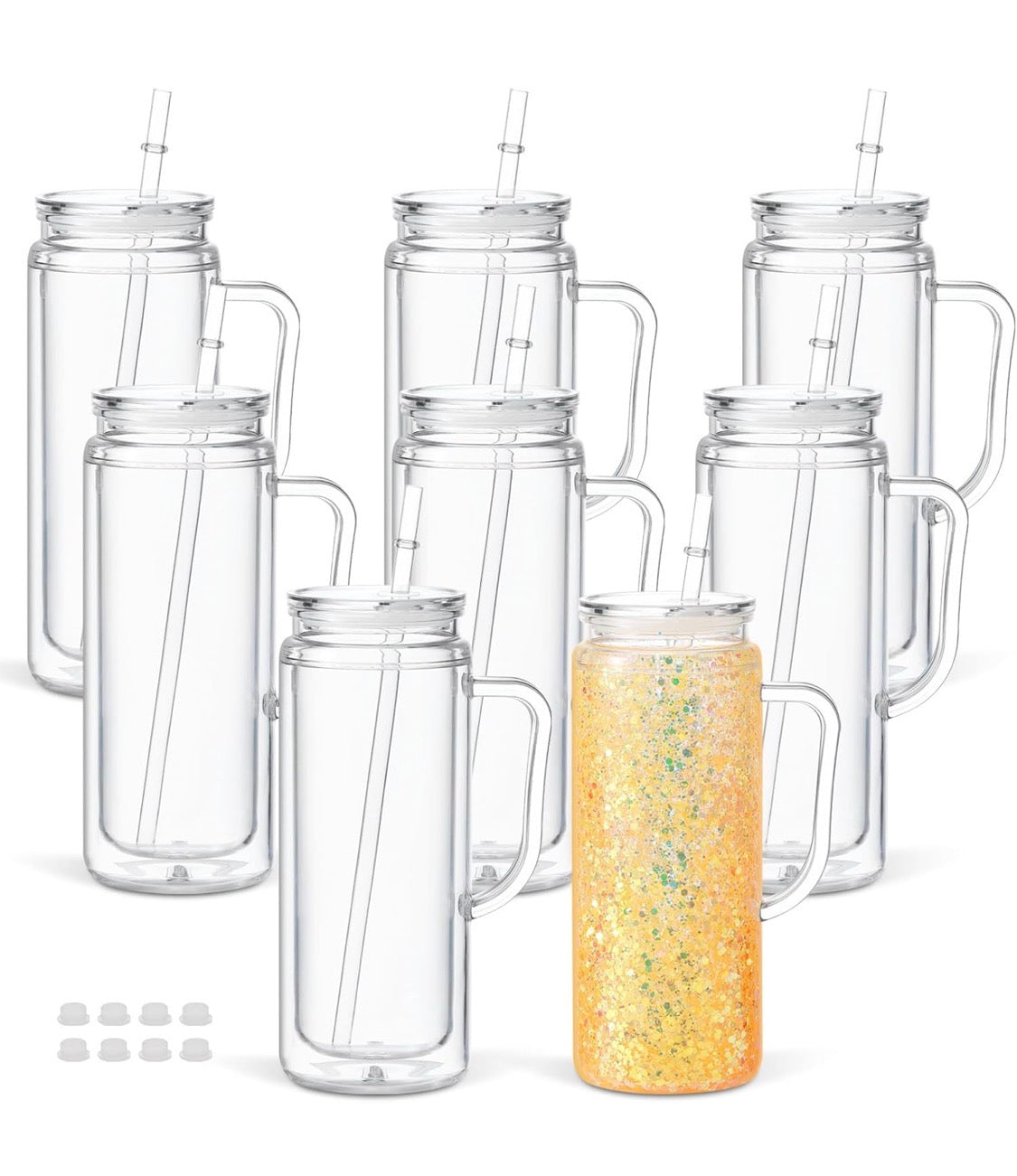 20oz Snowglobe cup with handle