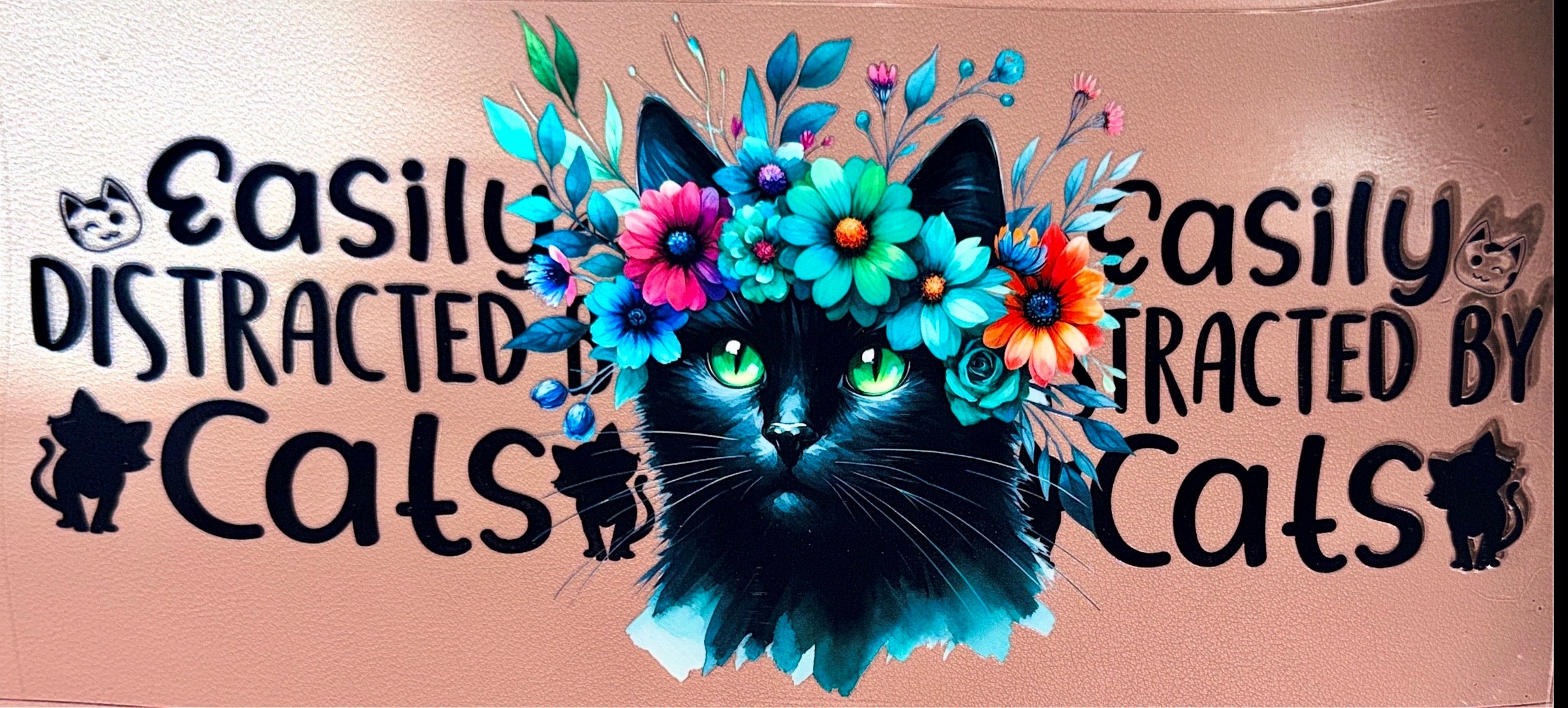 Easily Distracted By Cats UVDTF Cup Wrap