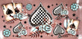Vintage Spades & Wildflowers UVDTF Cup Wrap
