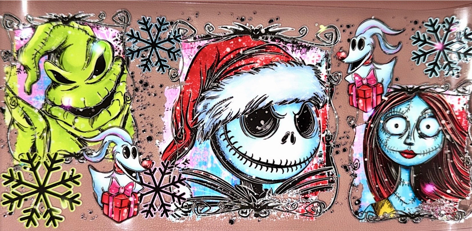 Spooky Holiday Friends UVDTF Cup Wrap