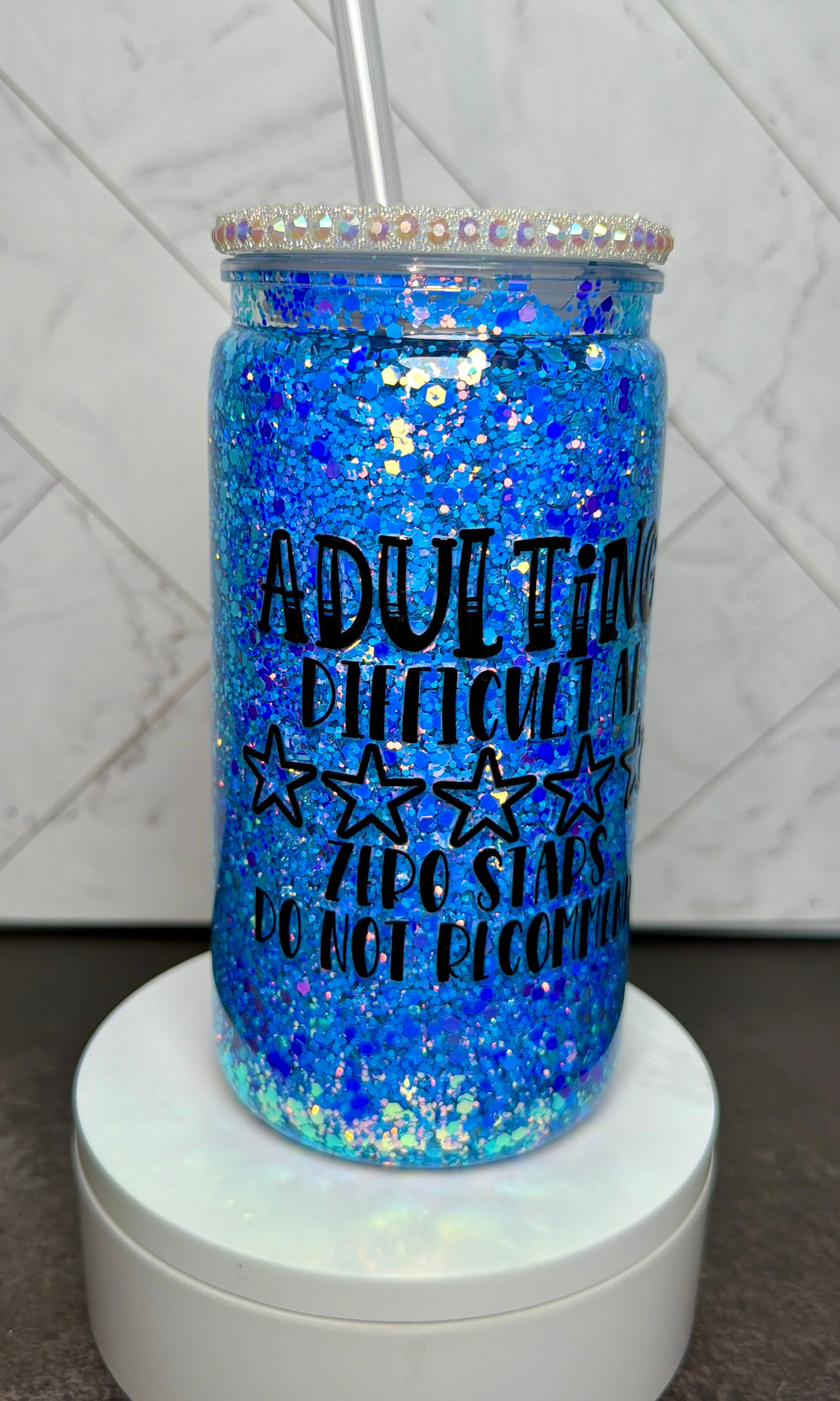 Adulting Snowglobe Cup