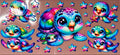 Baby Turtles UVDTF Cup Wrap