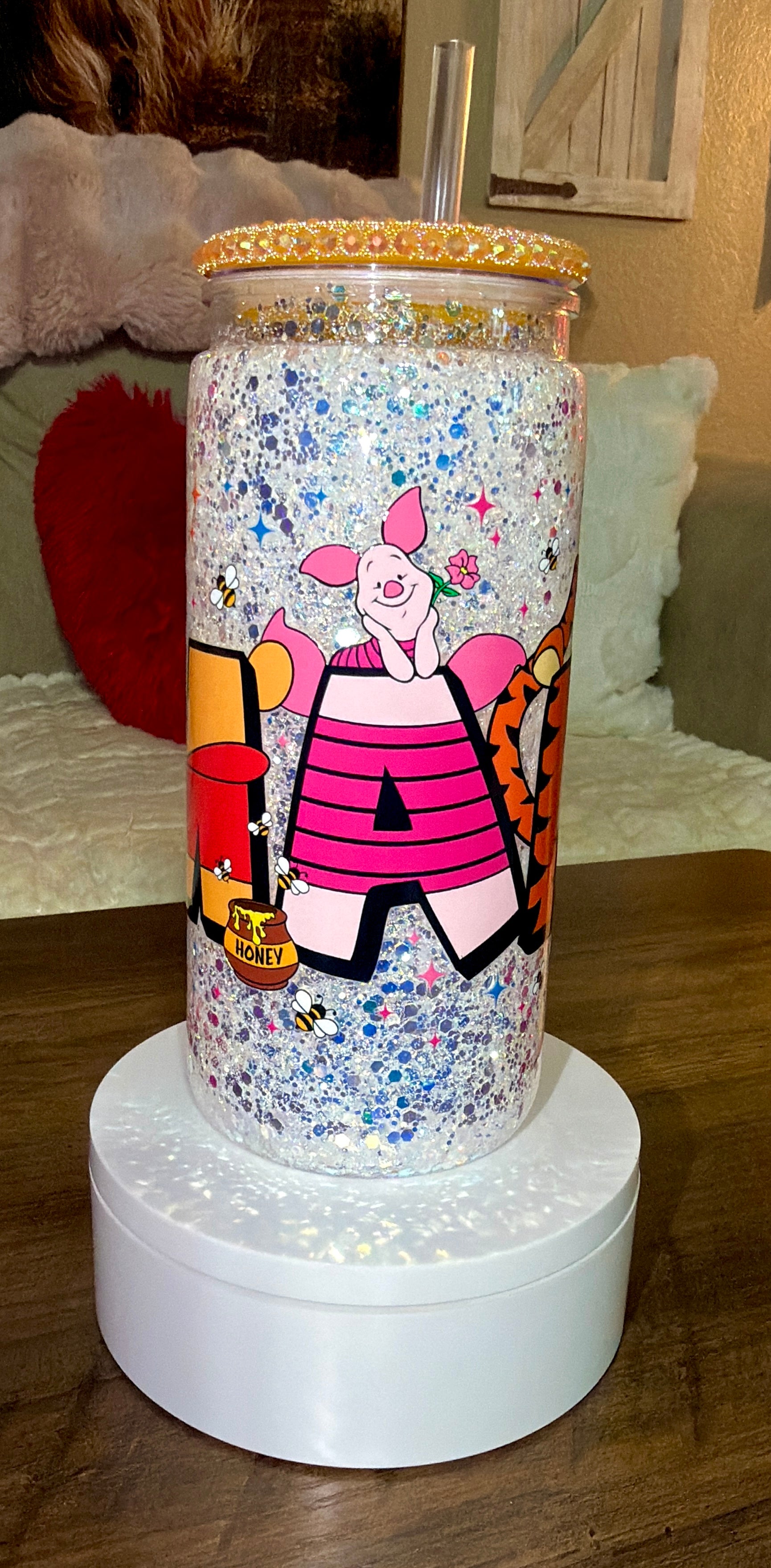 Custom Snowglobe tumbler