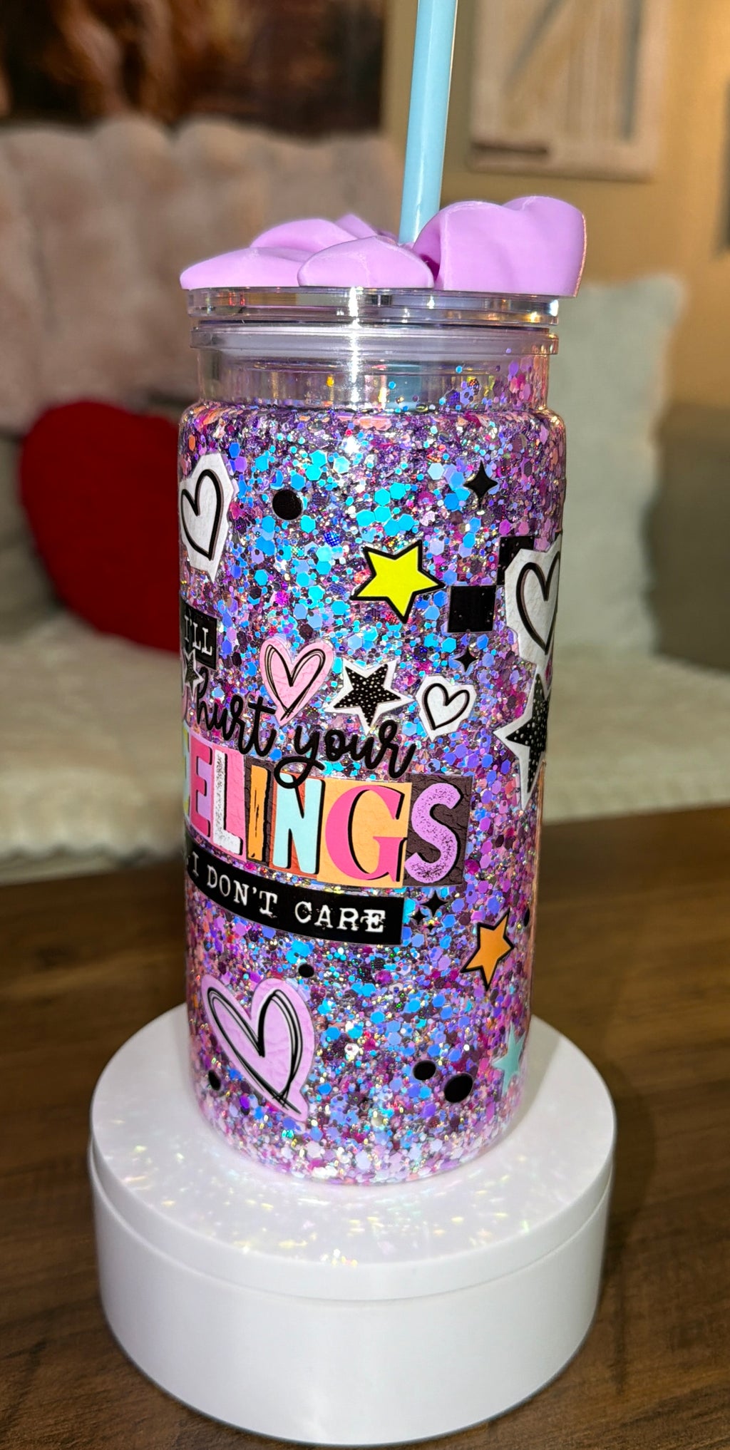 “Yes, I’ll Hurt Your Feelings” snowglobe cup