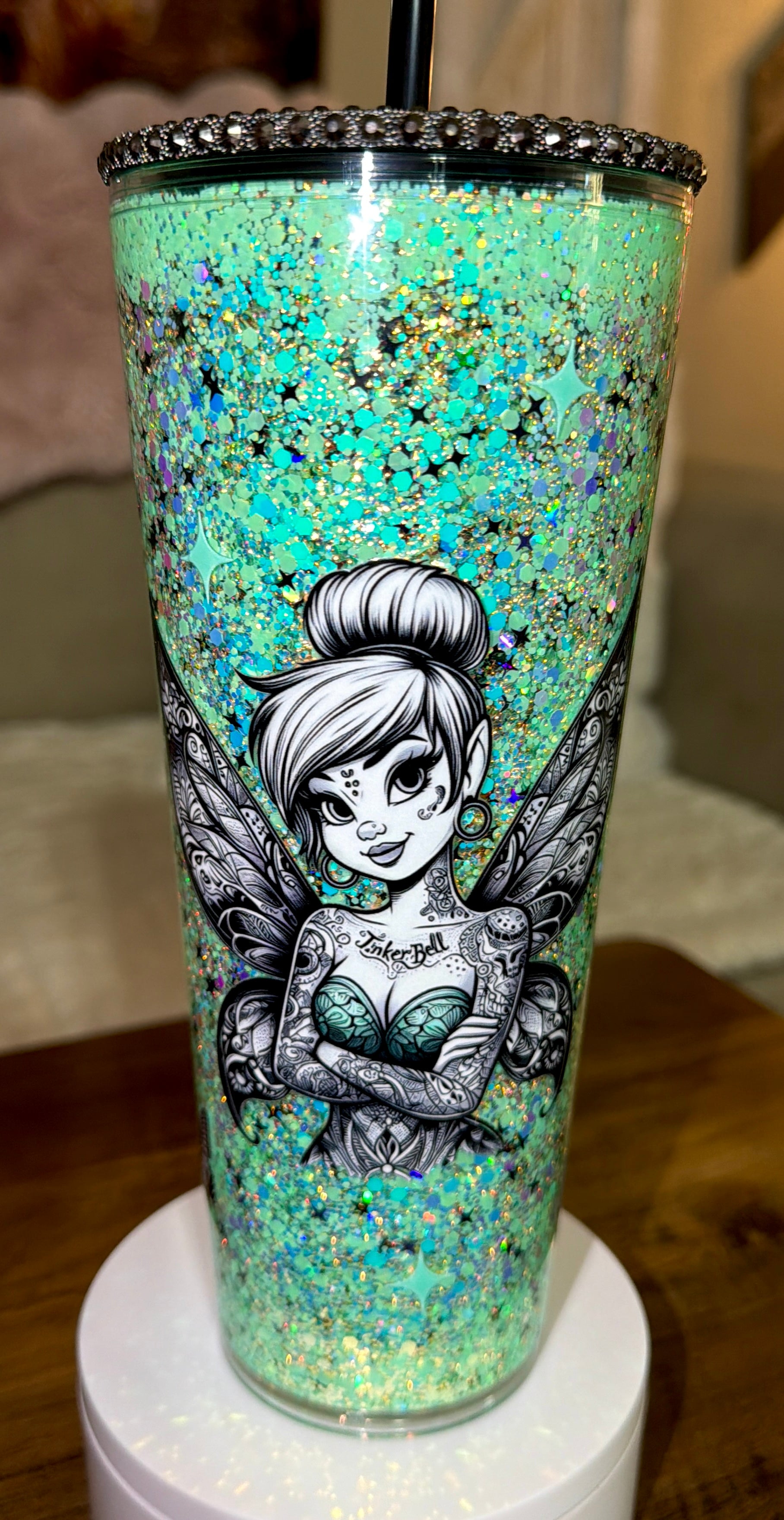 Tatted Tinks Snowglobe Cup