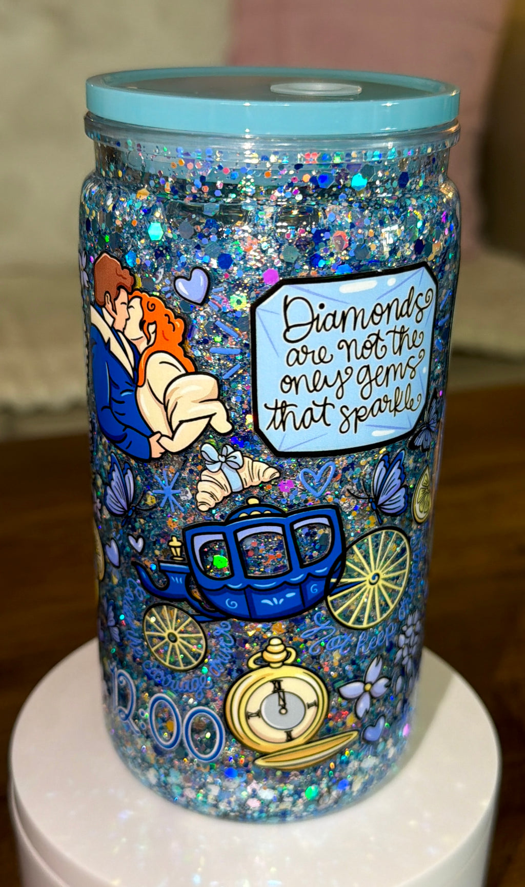 Bridgerton Inspired Snowglobe Cup