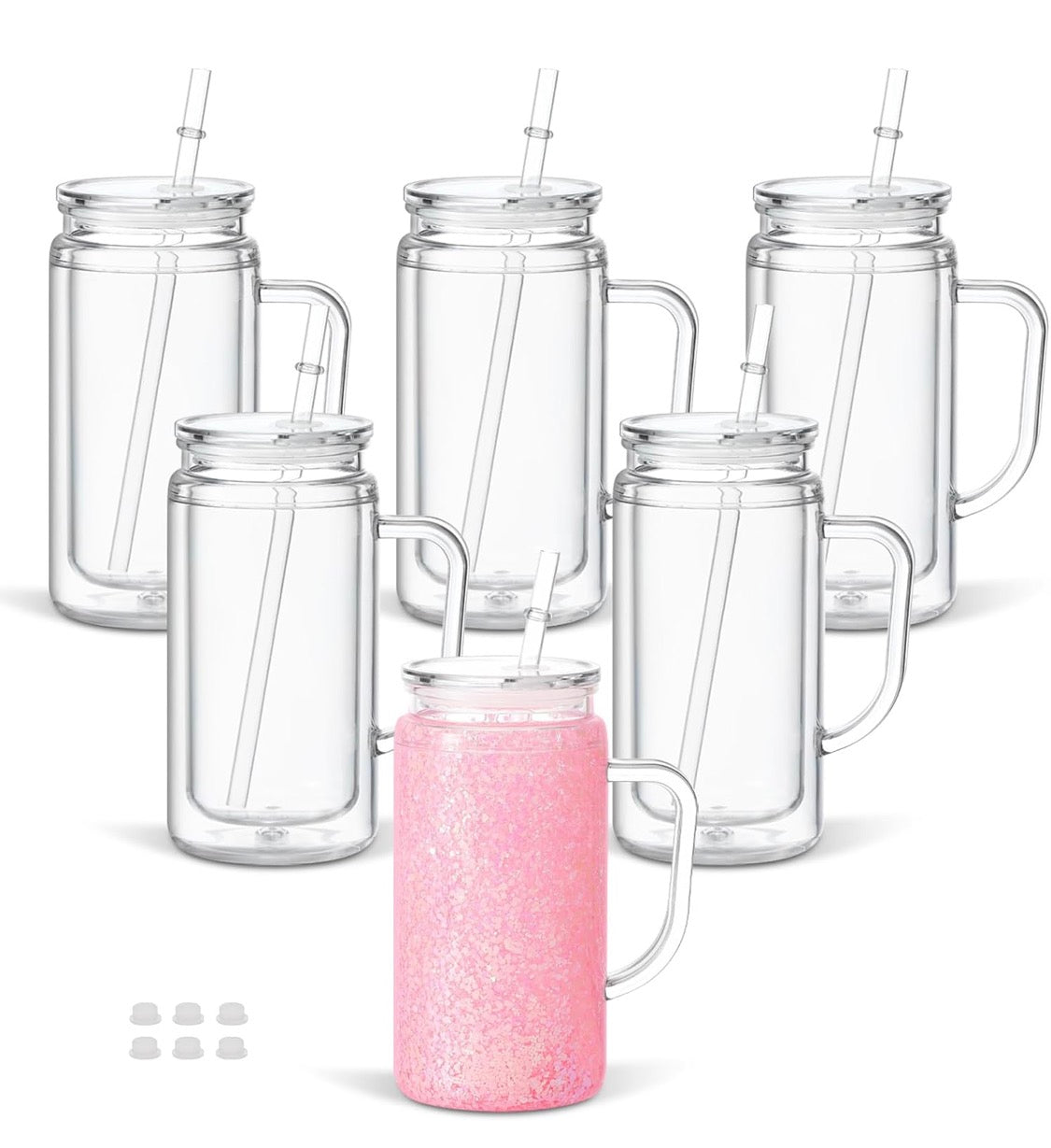16oz Snowglobe Cup with handle