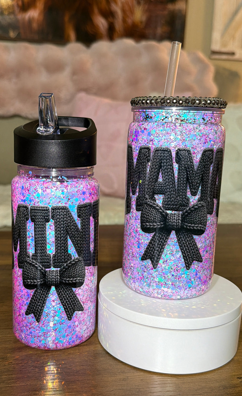 Mama & Mini matching Snowglobe Cups
