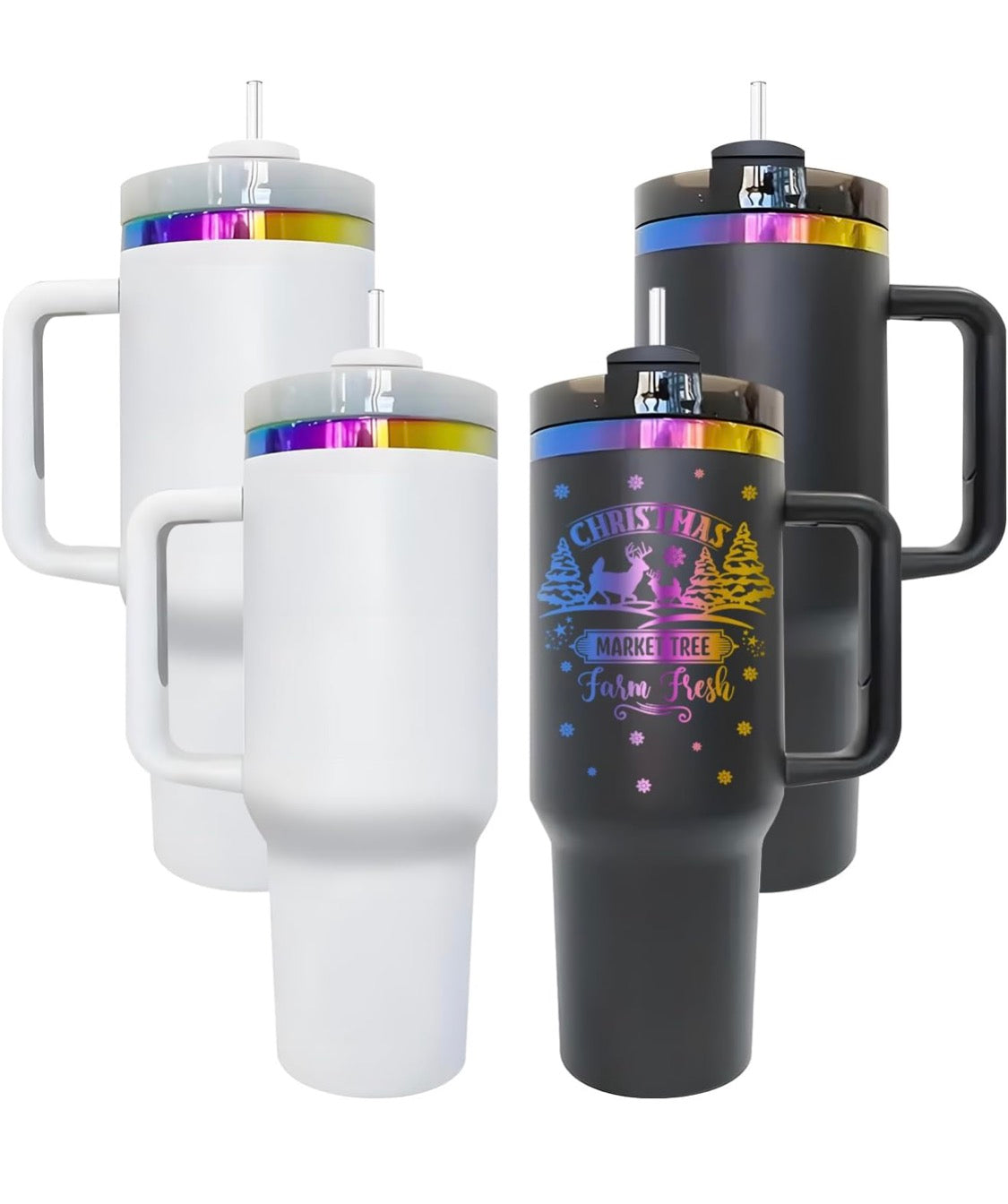 Rainbow Plated Tumbler