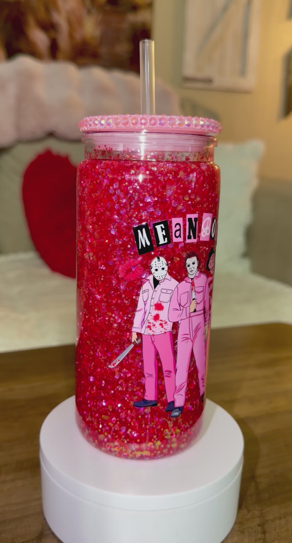 Mean boys Snowglobe tumbler