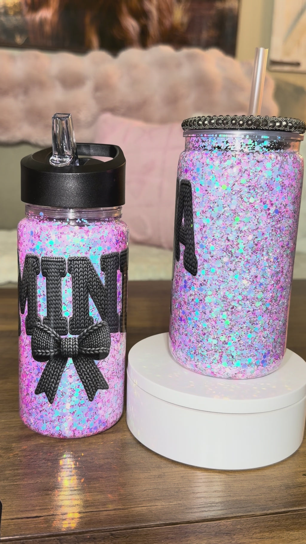 Mama & Mini matching Snowglobe Cups