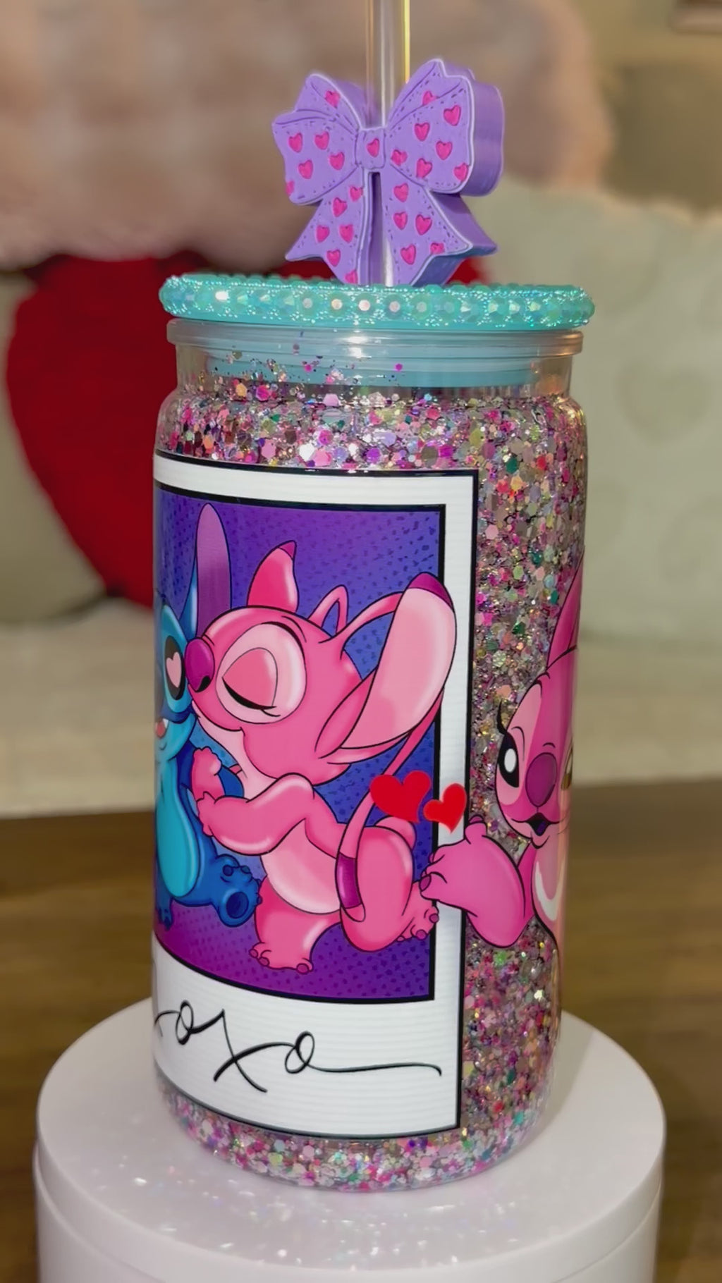 Valentine’s Day Snowglobe cup