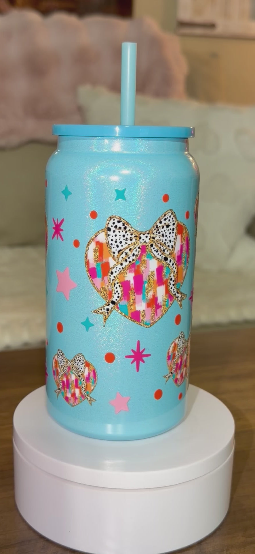 Heart stainless steel tumbler