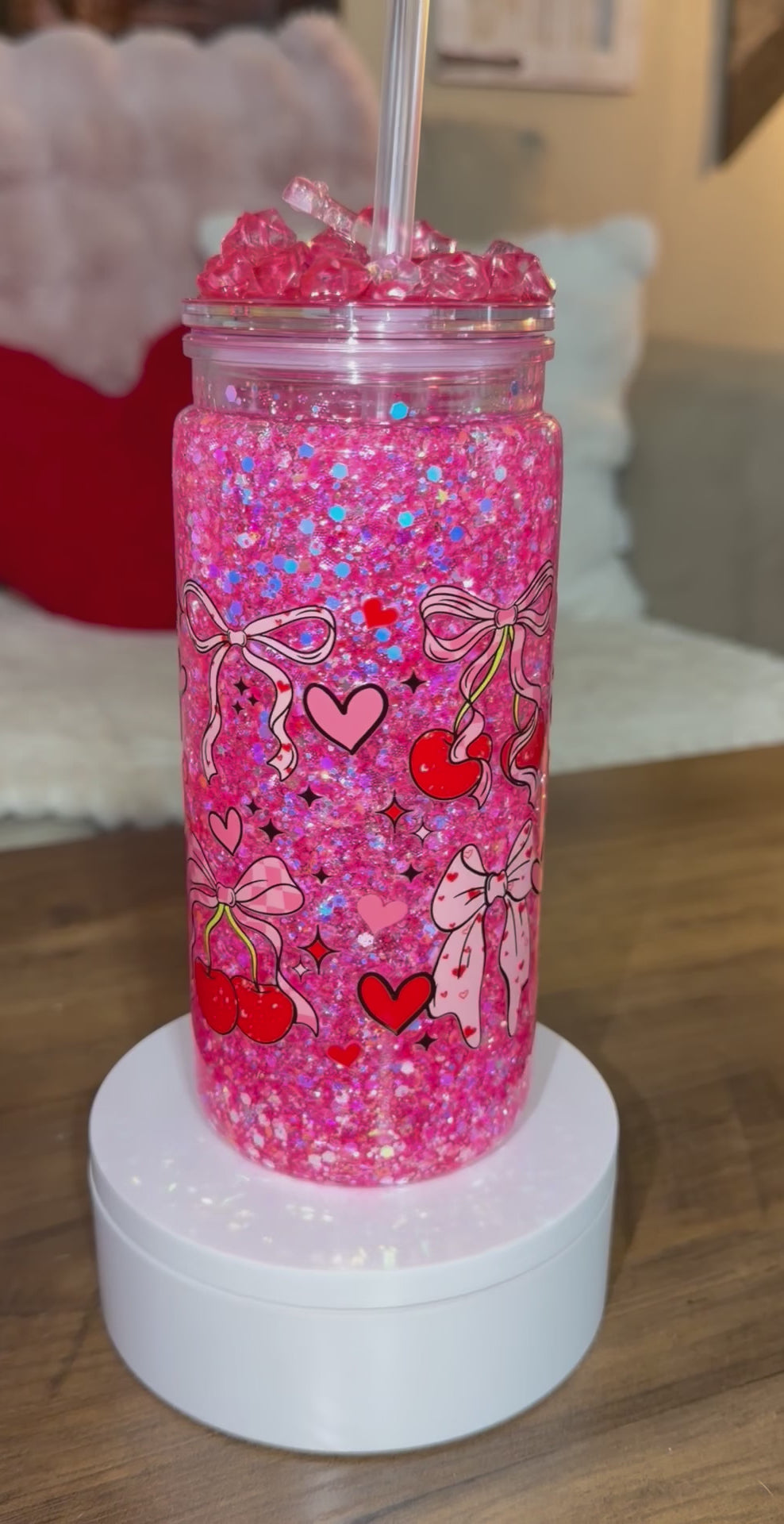 Cherry Snowglobe cup