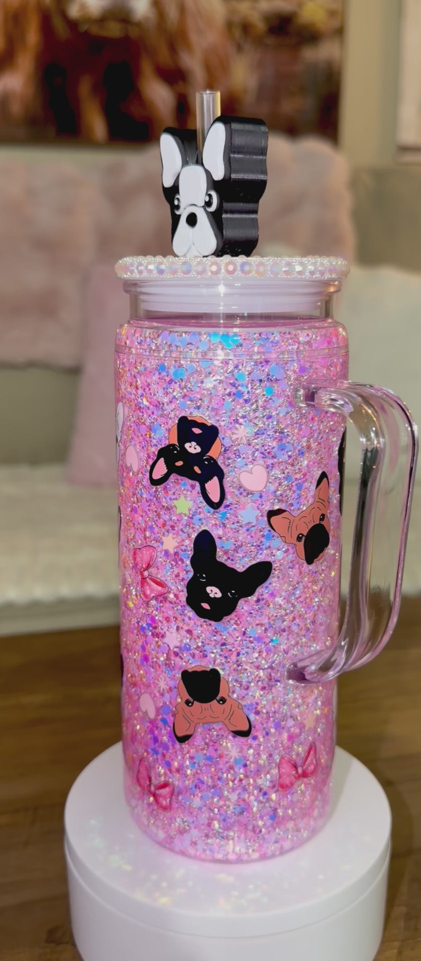 Cute dog inspired Snowglobe cup