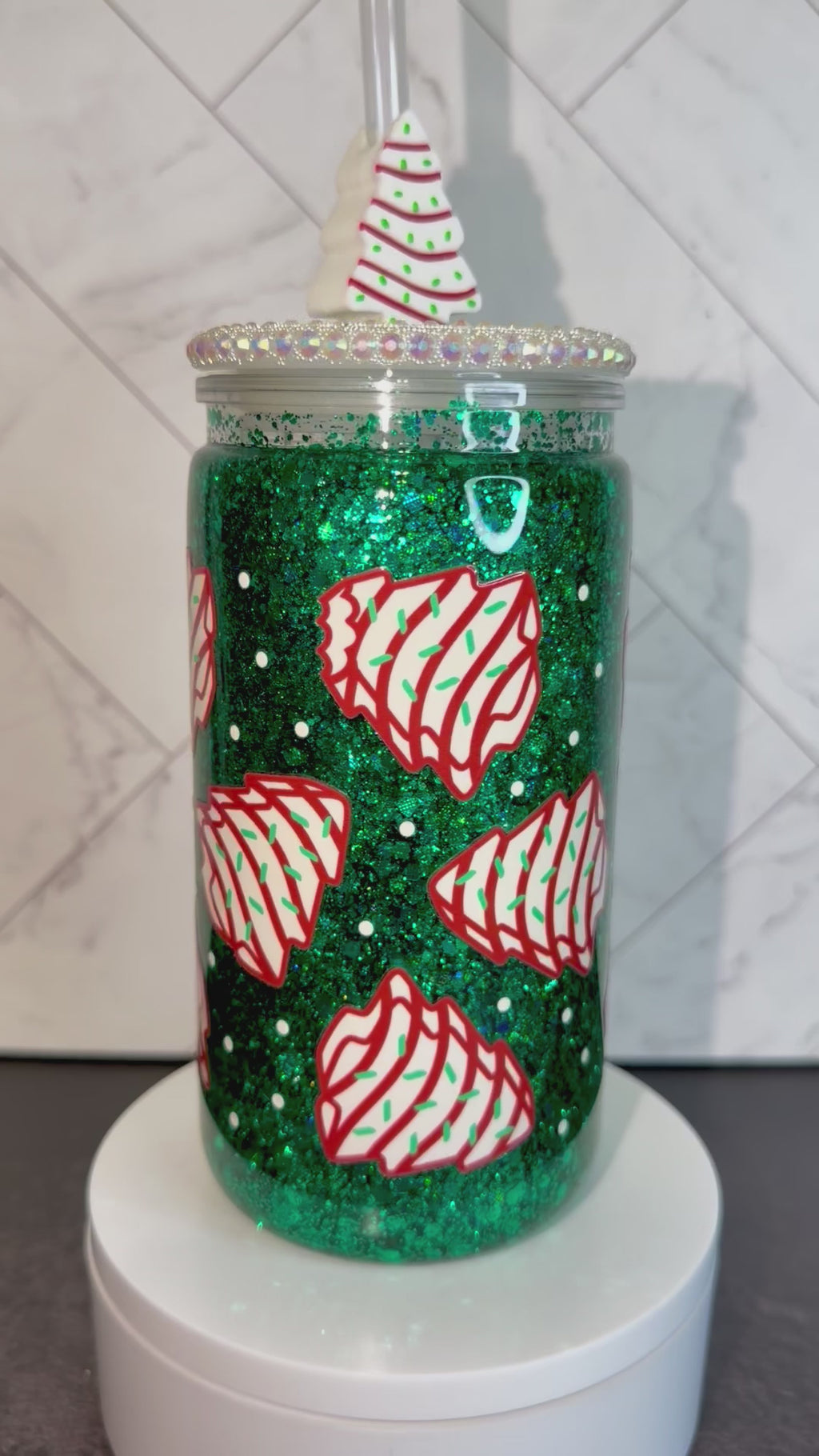Sweet Holiday Treats Snowglobe Cup