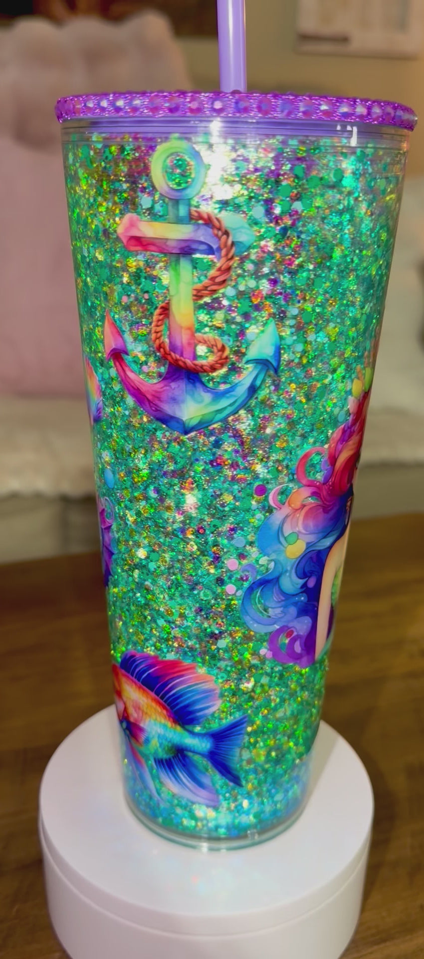 Mermaid Snowglobe Cup