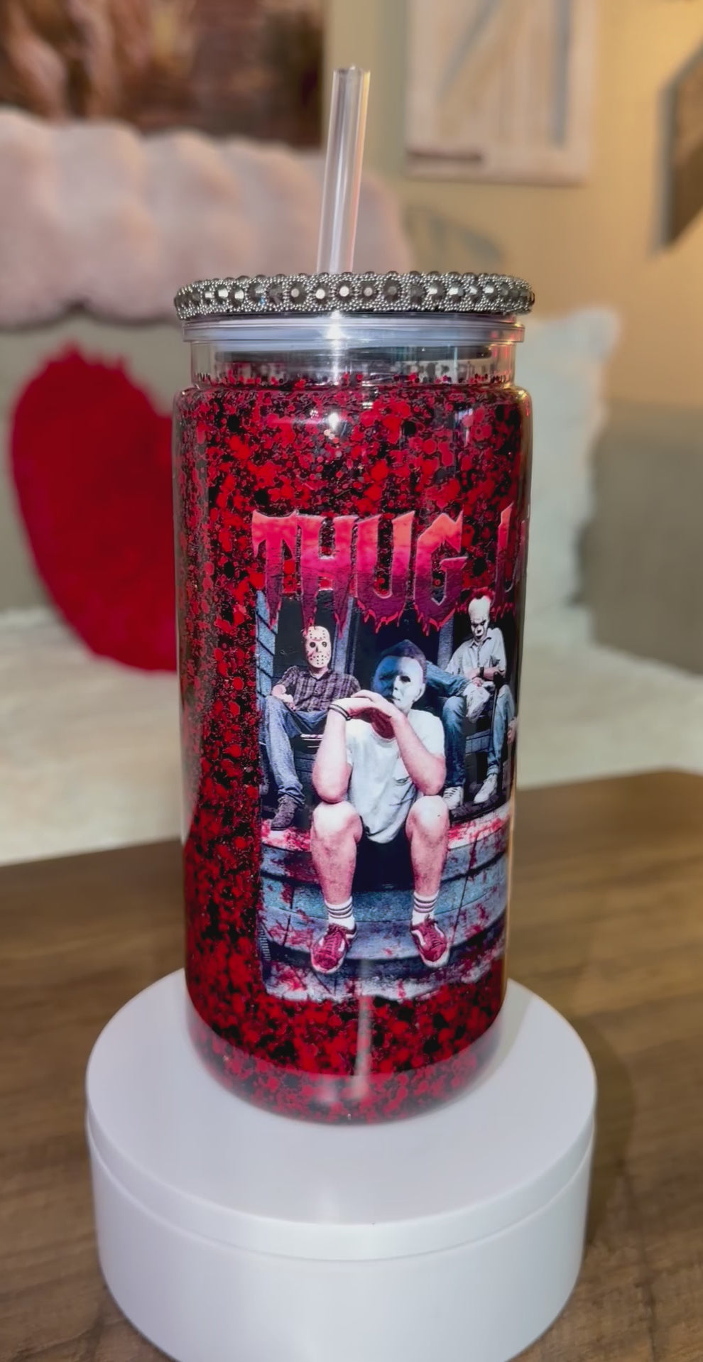 Custom horror Snowglobe cup