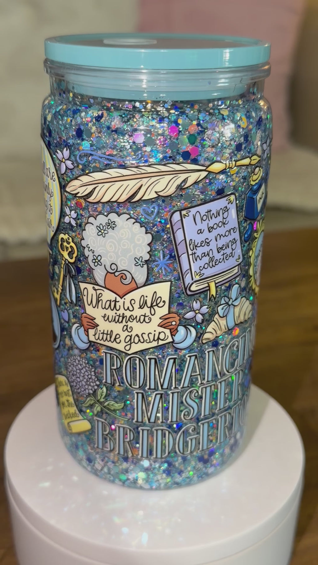 Bridgerton Inspired Snowglobe Cup