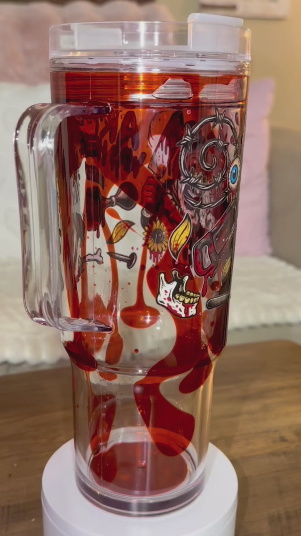 Clown blood drip cup