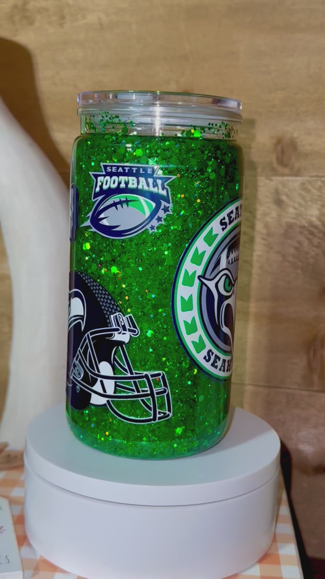 Football inspired Snowglobe cup