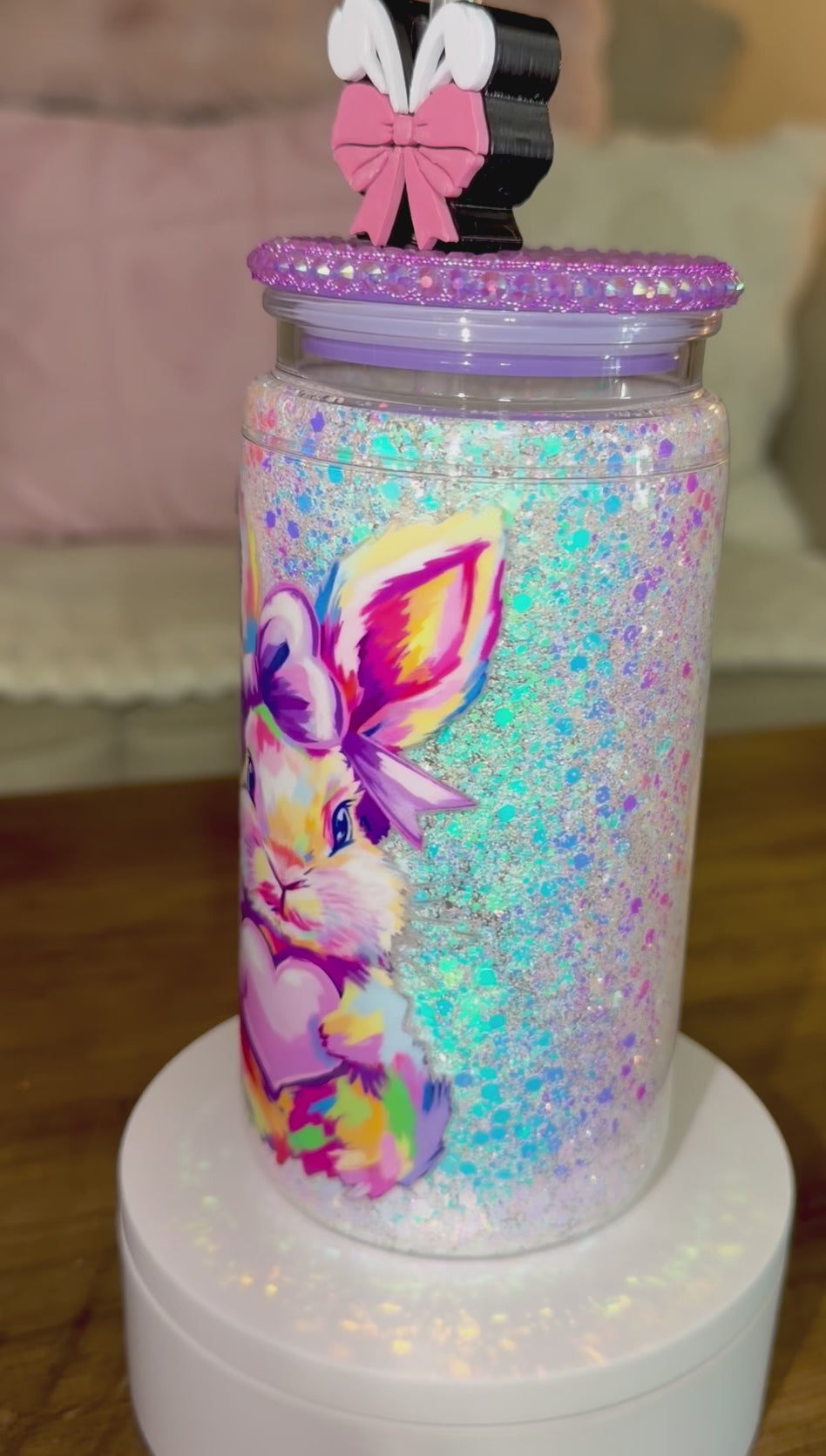 Bunny 🐰 Snowglobe Cup