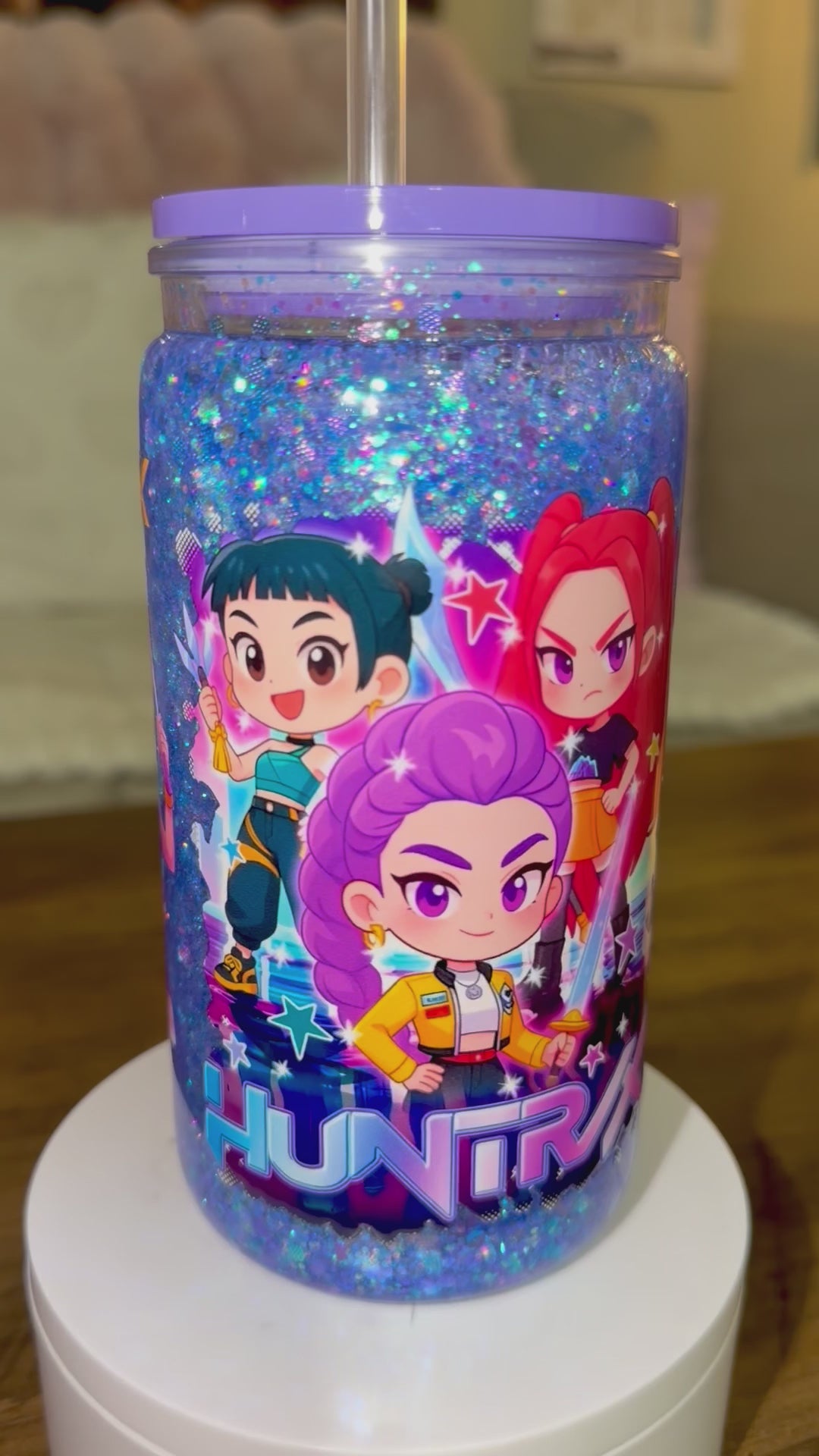 Galaxy Girl Snowglobe Cup