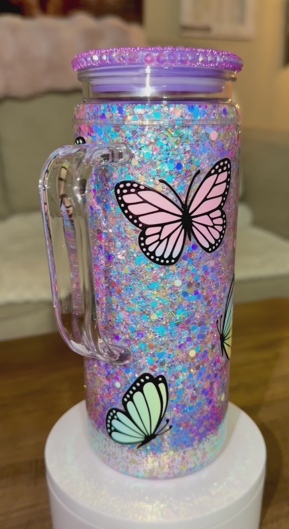Butterfly Snowglobe Cup