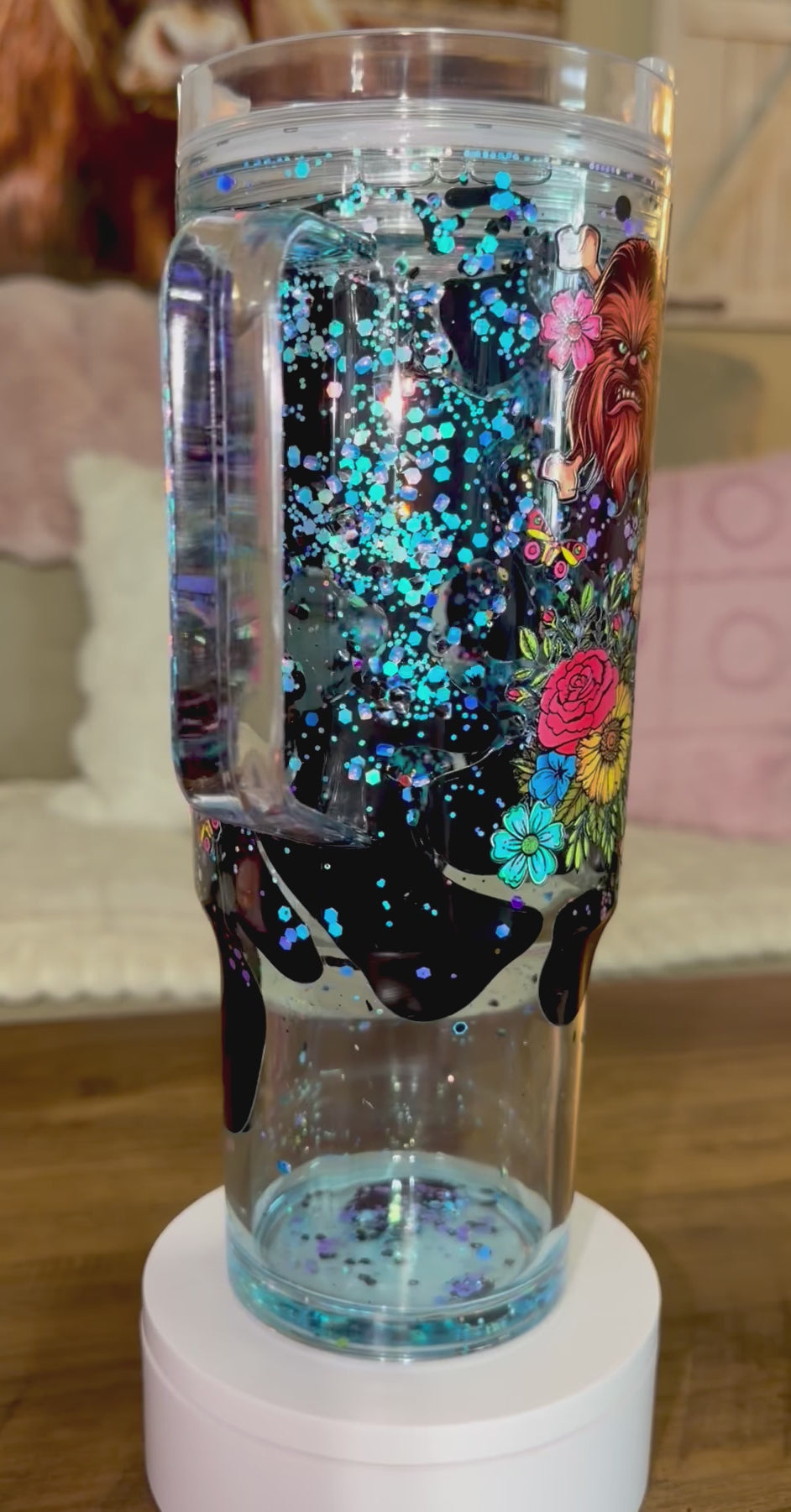 Galaxy inspired lava tumbler