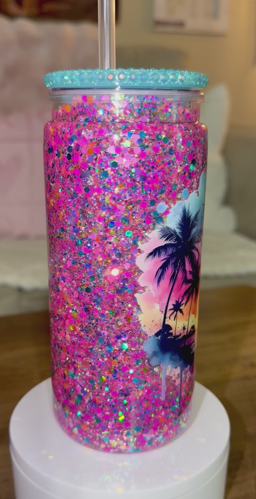 Sunset/Summer Snowglobe Vibes