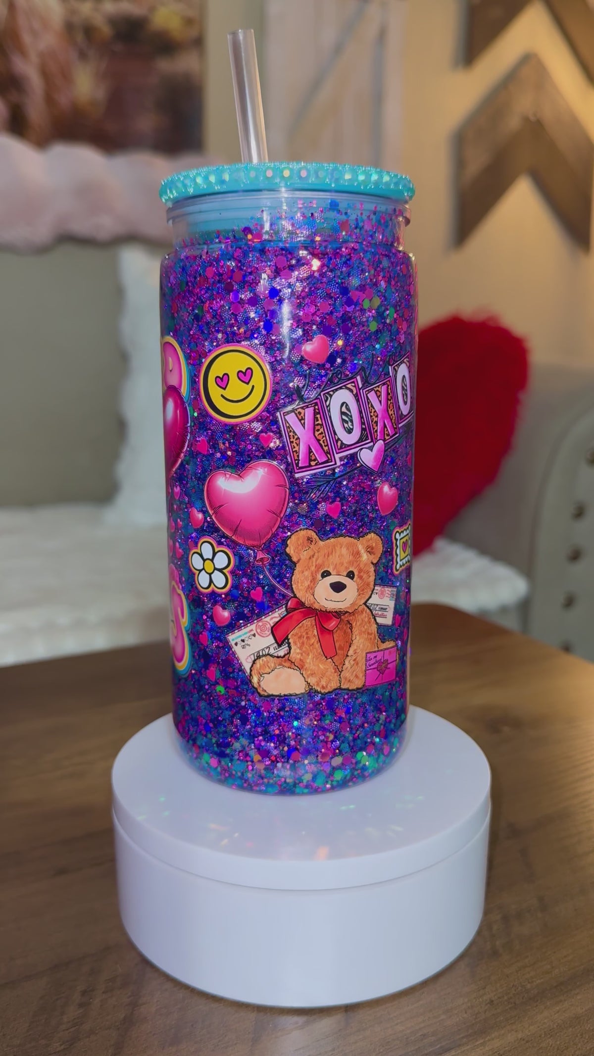 Custom Snowglobe tumbler