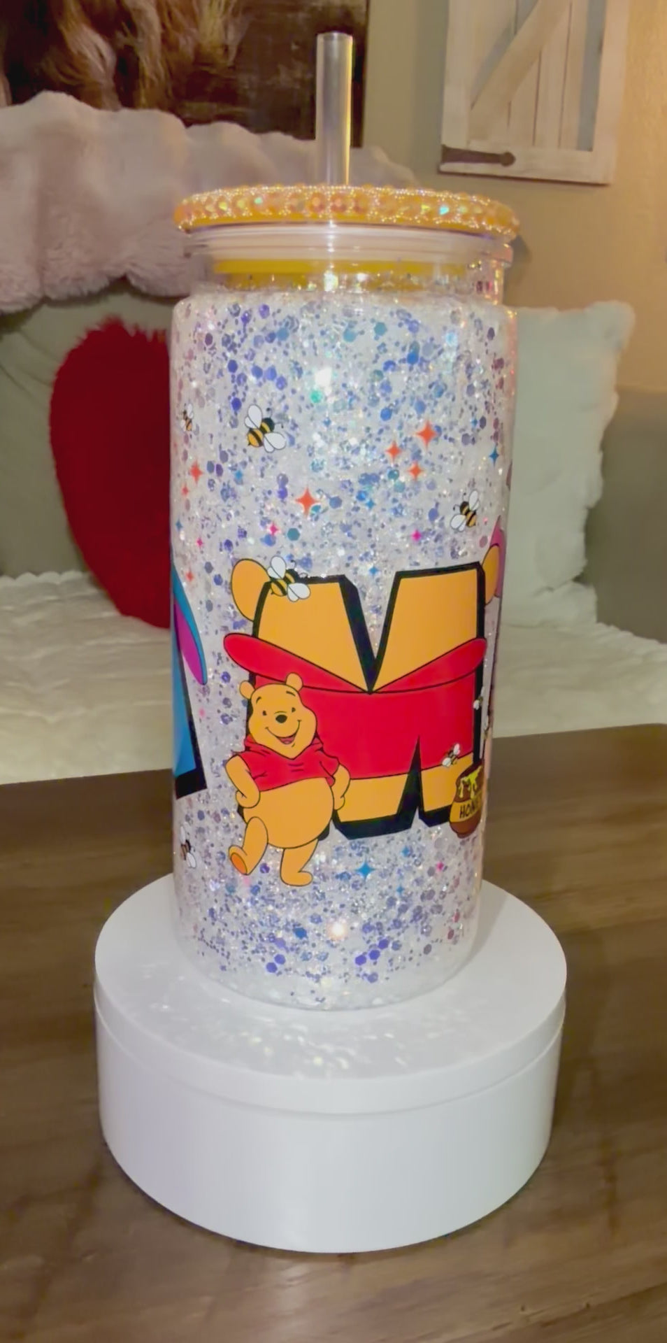 Custom Snowglobe tumbler